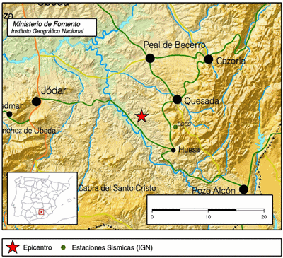 Terremoto en la provincia de Jaén