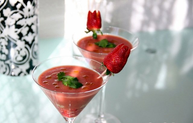 Gazpacho de fresas