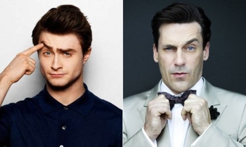 Daniel Radcliffe y Jon Hamm , dos en uno
