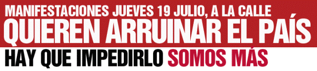 Los sindicatos convocan para esta tarde una manifestación contra los recortes