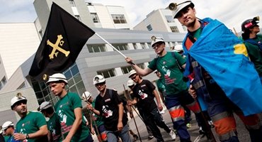 La Marcha Negra emprende desde Collado Villalba sus últimos kilómetros
