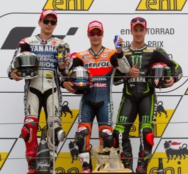 Pedrosa gana de tu a tu a Stoner en Schsenring