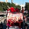 El recibimiento de los campeones