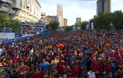 La celebración de la victoria en la Eurocopa deja 114 heridos leves