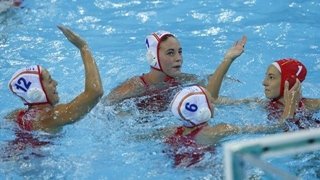   Victoria contundente del waterpolo femenino