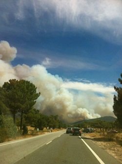 Arde la finca de Gallardón