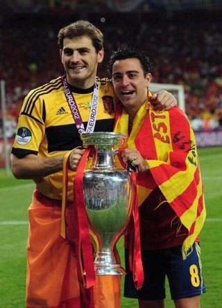 Iker y Xavi premio príncipe de Asturias