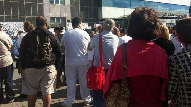 Acampada protesta en La Paz