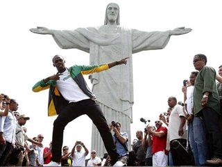 Bolt visita la sede de los Juegos de Río 2016