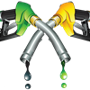 El precio de la gasolina , a la baja