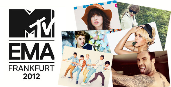 Ganadores de los MTV EMA 2012 en Frankfurt