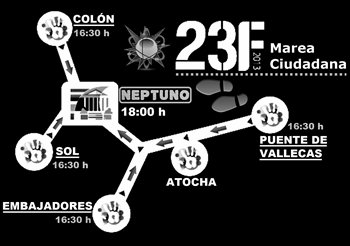 Nuevo 23-F . Más de 300 colectivos inundarán las calles