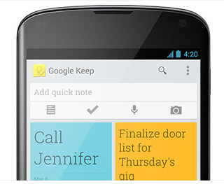 Google presenta Keep, la competencia de Evernote