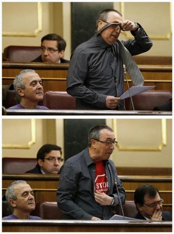 Baldoví se “desnuda” en el Congreso