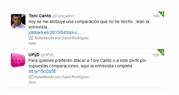 Toni Cantó siembra otra polémica en las redes sociales