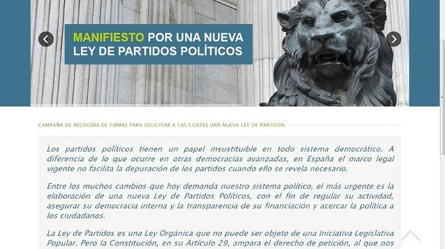 'La Cultura' pide la Reforma de la Ley de Partidos Políticos