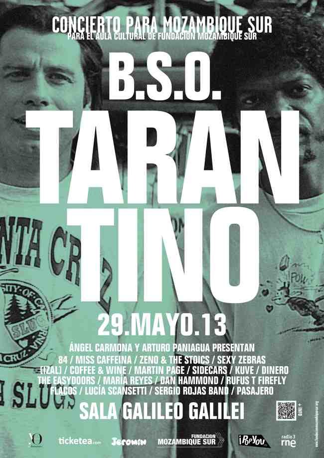 Lo mejor del pop nacional rendirá tributo al cine de Tarantino