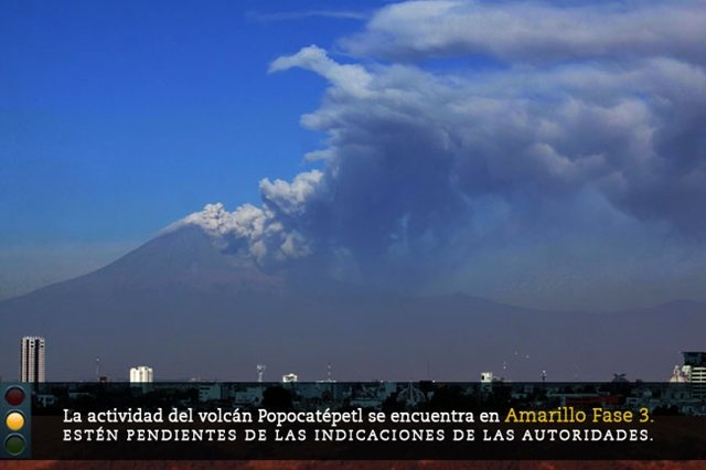 El Popocatépetl registra explosiones