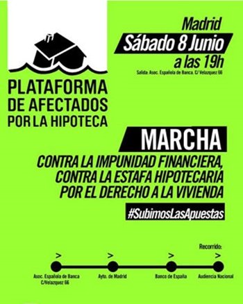 La PAH 'ocupa' las calles de Madrid
