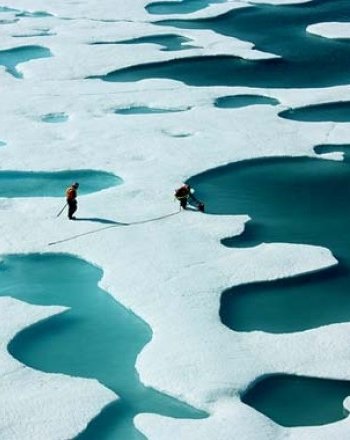 No son los icebergs , es el agua caliente