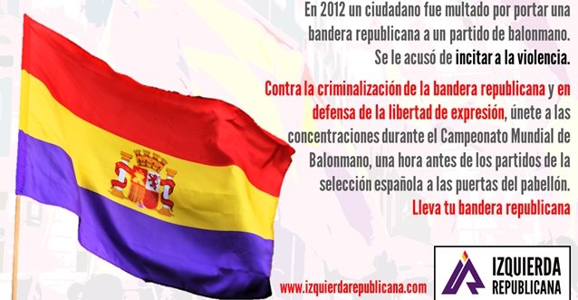 La bandera republicana 'incita a la violencia'