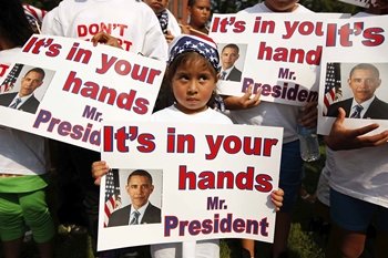 Obama con los medios   hispanos