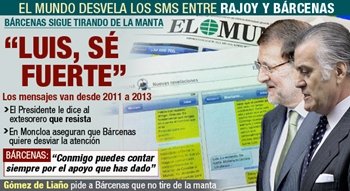 Los SMS de Bárcenas y Rajoy