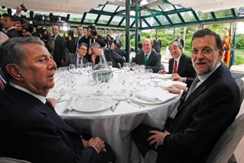 Rajoy se reune con los grandes empresarios