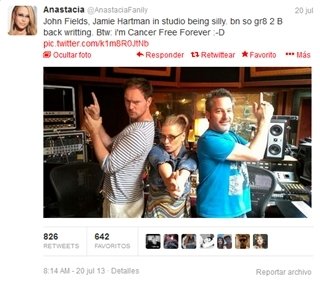 Anastacia supera de nuevo el cáncer de mama