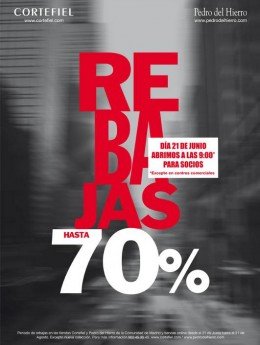 Cada español gastará una media de 72 euros en las rebajas