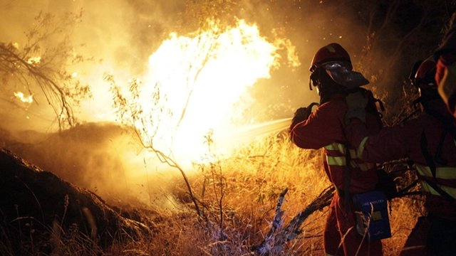 Fuego en Cebreros