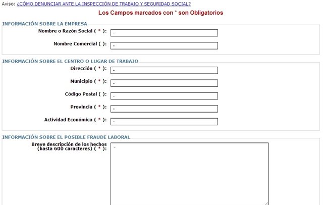 En Empleo quieren chivatos