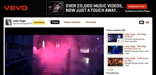 Lady Gaga censurada en YouTube por infracción de copyright