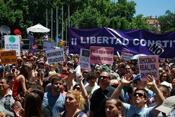 La gran Marcha Popular Indignada llega a Sol