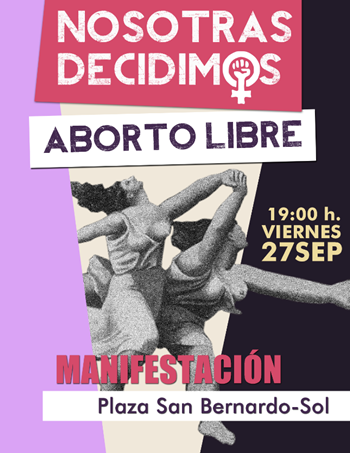 Madrid se 'tiñe' de violeta