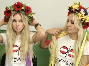 Unas fundadoras de Femen se 'fugan' de su país