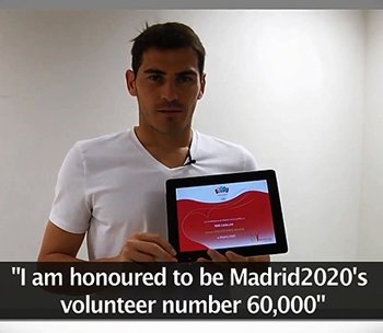 Iker Casillas,   voluntario   60.000 de Madrid 2.020