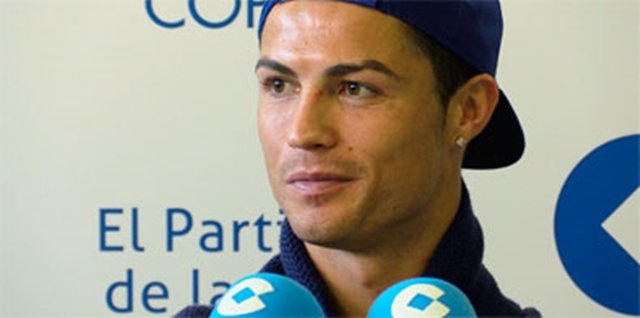 Cristiano Ronaldo lesionado, pero bien