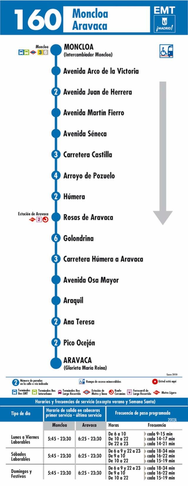 La EMT cambia los horarios de los autobuses en días festivos y domingos