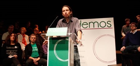 Pablo Iglesias presenta Podemos y reta a IU a primarias abiertas