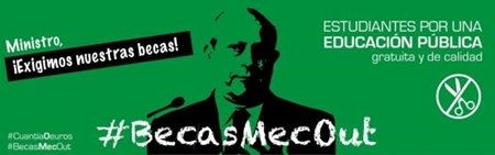 ¿Dónde está mi beca señor Ministro?