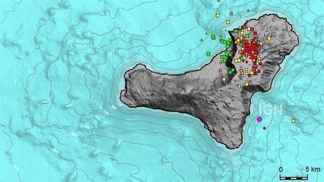 El Hierro registra más de 100 temblores en un día