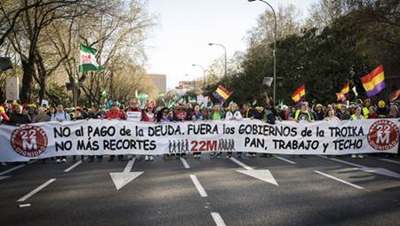 Las Marchas de la Dignidad acaban en guerra de guerrillas