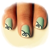 Manicura con lacito
