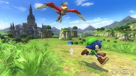 Sonic penetra en el mundo de Zelda