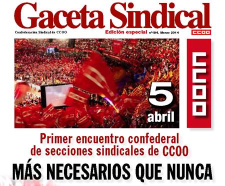 CC.OO. se reune para destaccar el papel democrático de los sindicatos