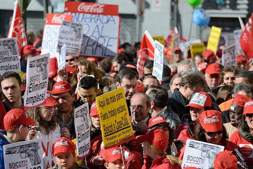 Vuelven a señalar a Cocacola Iberian Partners por 'violar' la huelga