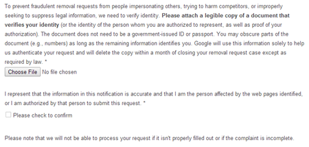 Google ¡olvida mi pasado!