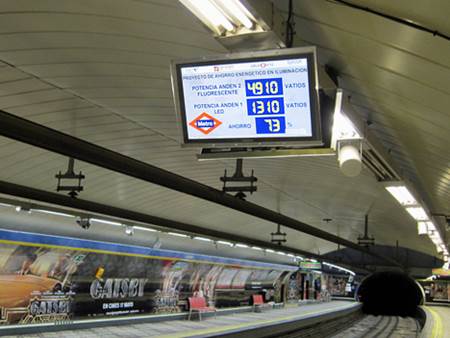 El Metro de Madrid apuesta por los LED