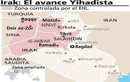 El avance yihadista prosigue en Irak
